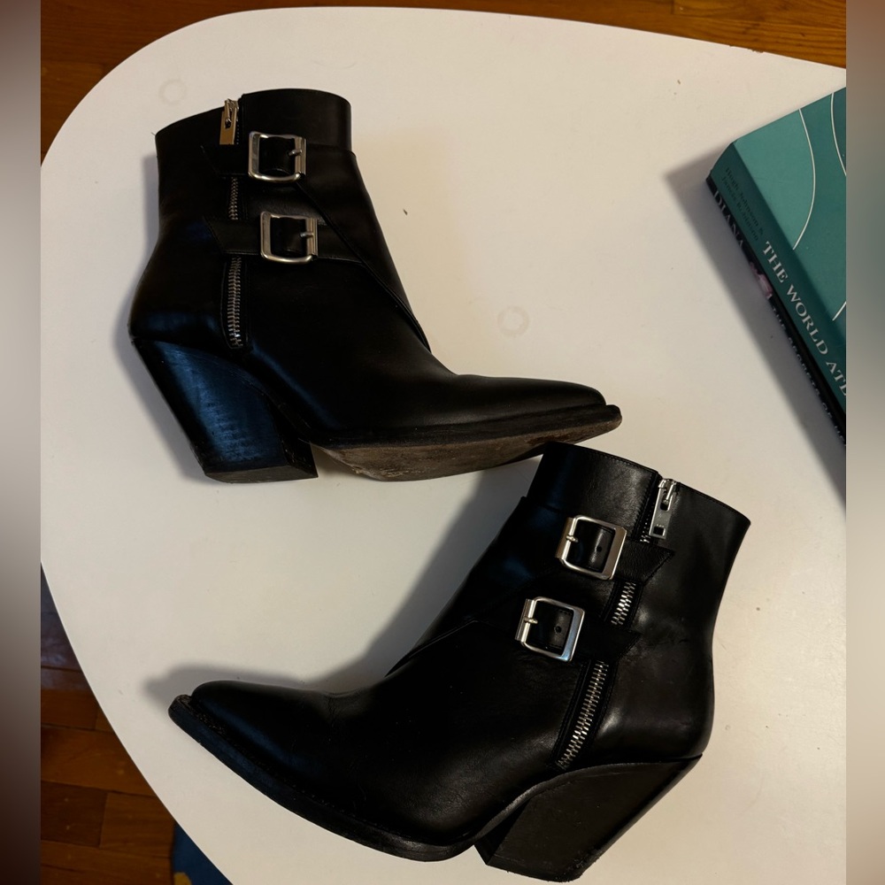 Iro leather buckle boots
